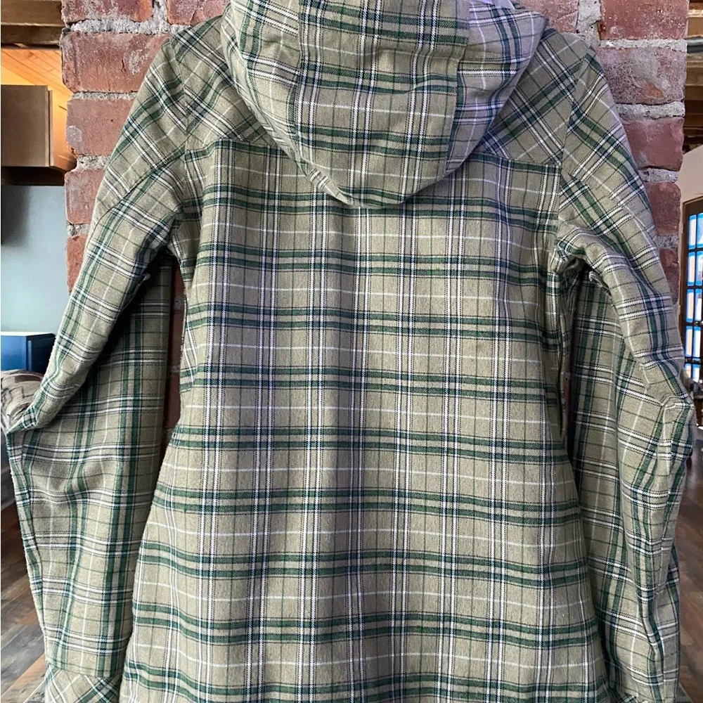 EUC NIKE SNOWBOARDING Plaid Hooded Jacket with Button/zipper closure, many pkts - Picture 5 of 10